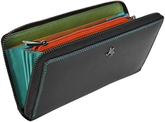 Large Continental Zip Around Purse